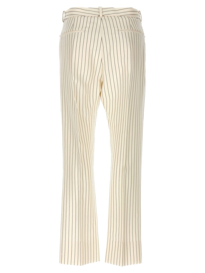 Pinstripe pants PAW558FAX1158XECBL TOM FORD White/Black