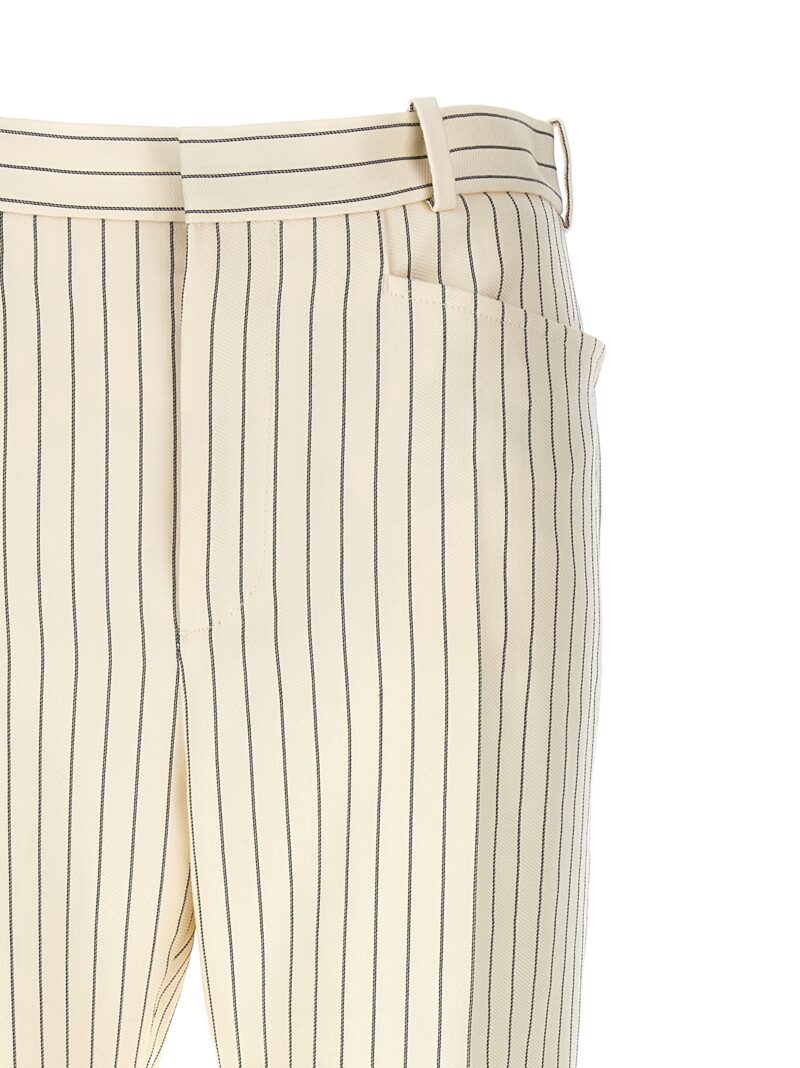 Pinstripe pants Woman TOM FORD White/Black