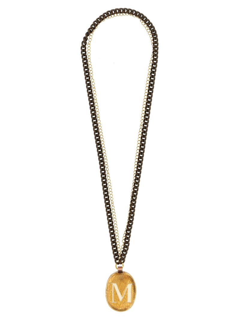 'M' medium necklace VETROFUSO Gold