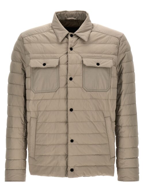 Chest pocket down jacket HERNO Beige