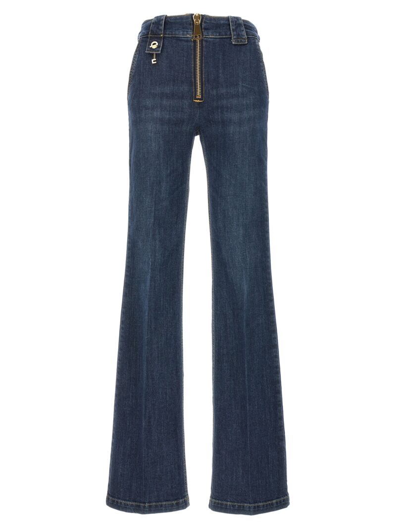 Maxi zip jeans ELISABETTA FRANCHI Blue