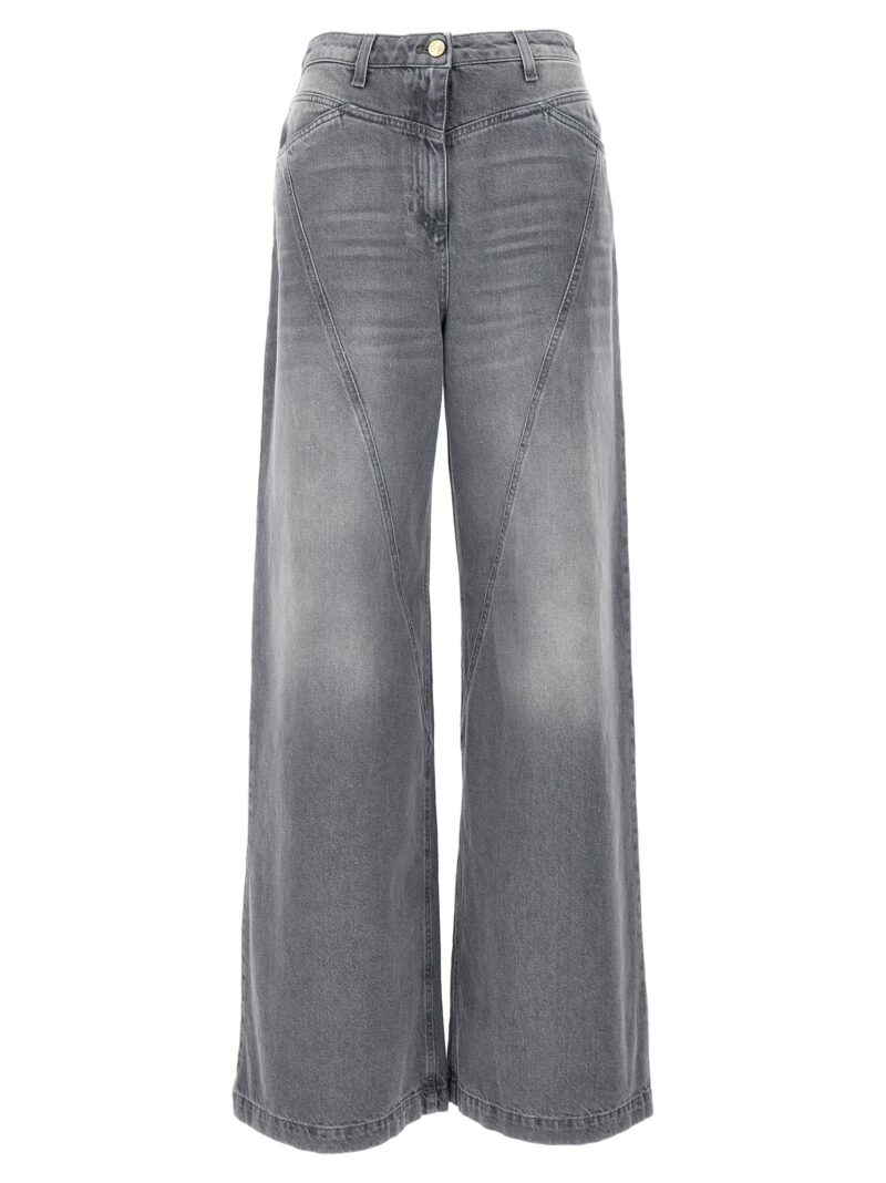 Wide leg jeans ELISABETTA FRANCHI Gray