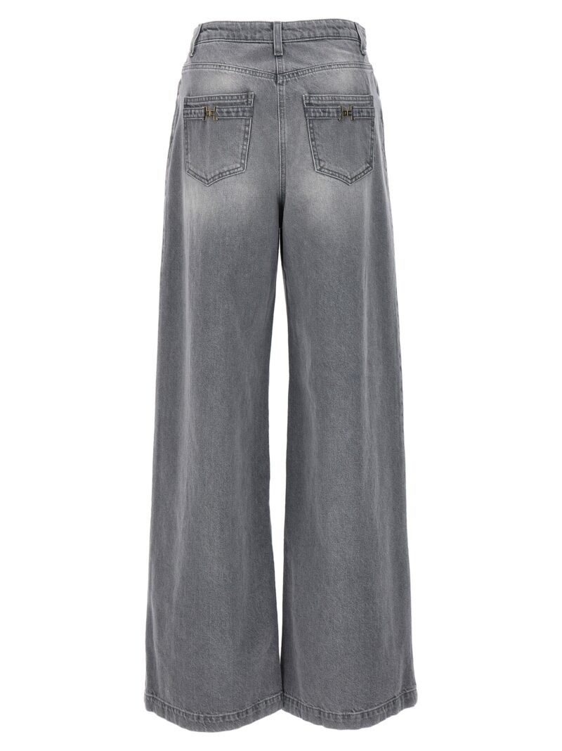 Wide leg jeans PJ59D41E2400 ELISABETTA FRANCHI Gray