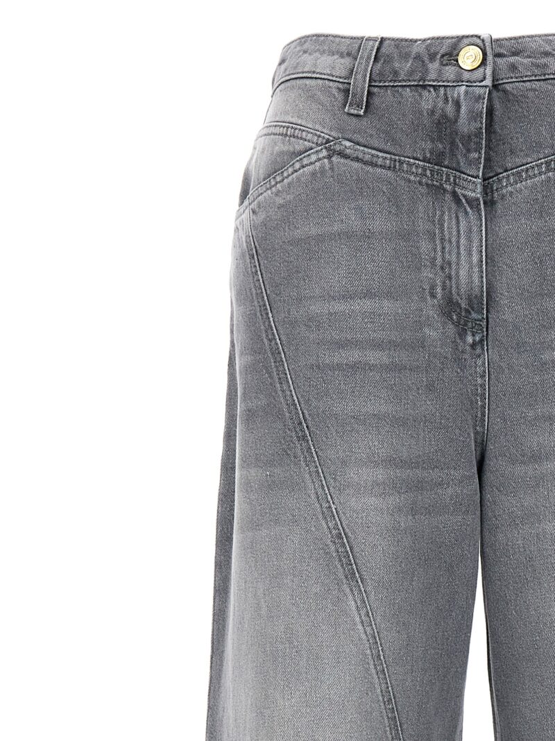 Wide leg jeans Woman ELISABETTA FRANCHI Gray