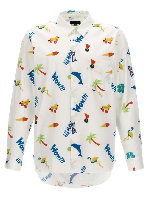 All-over print shirt COMME DES GARÇONS HOMME PLUS White