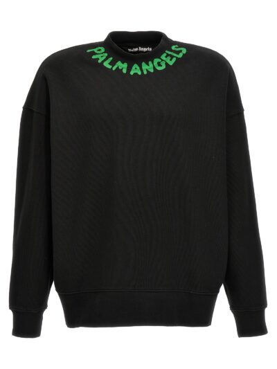 'Seasonal Logo' sweatshirt PALM ANGELS Black