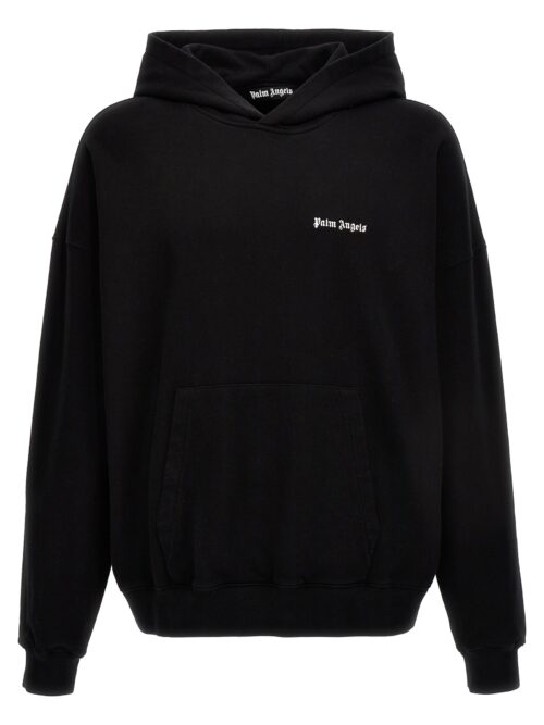 Logo embroidery hoodie PALM ANGELS Black