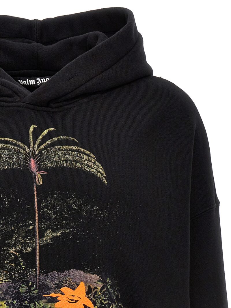 Enzo From The Tropics hoodie Man PALM ANGELS Black