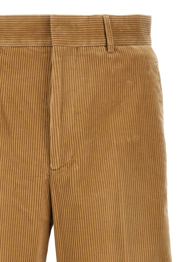 'Corduory Suit Tape' pants 100% cotton PALM ANGELS Beige