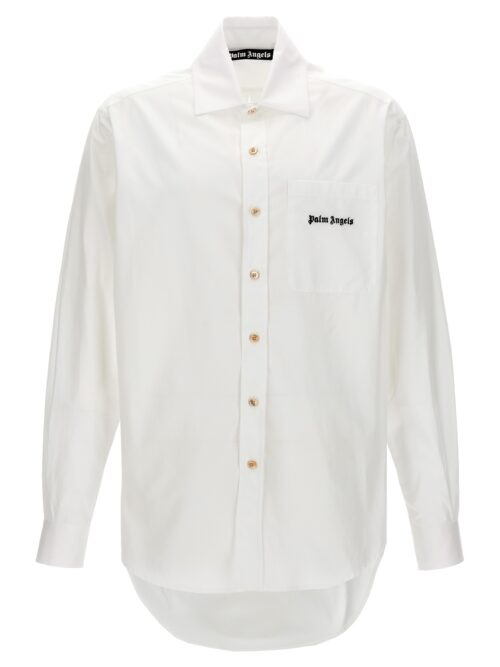 'Classic Logo' shirt PALM ANGELS White