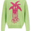 Douby Intarsia sweater PALM ANGELS Green