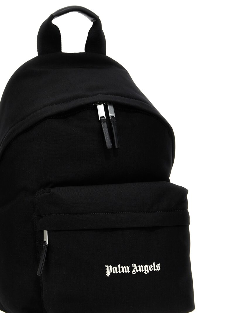 Logo print backpack Man PALM ANGELS White/Black