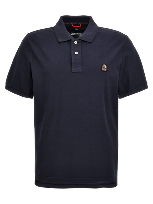 Logo patch polo shirt PARAJUMPERS Blue