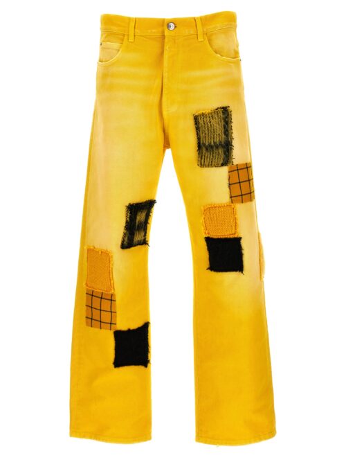 Patch jeans MARNI Yellow