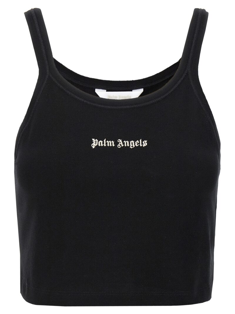 'Classic Logo' tank top PALM ANGELS White/Black