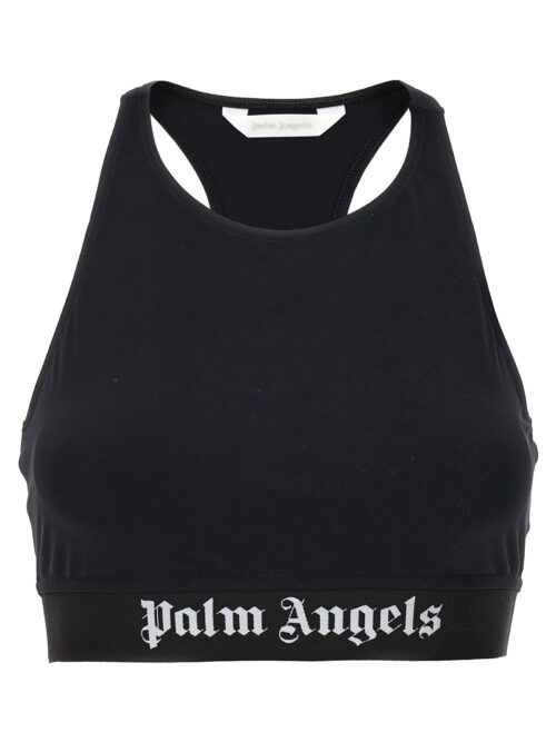 Logo sports top PALM ANGELS Black