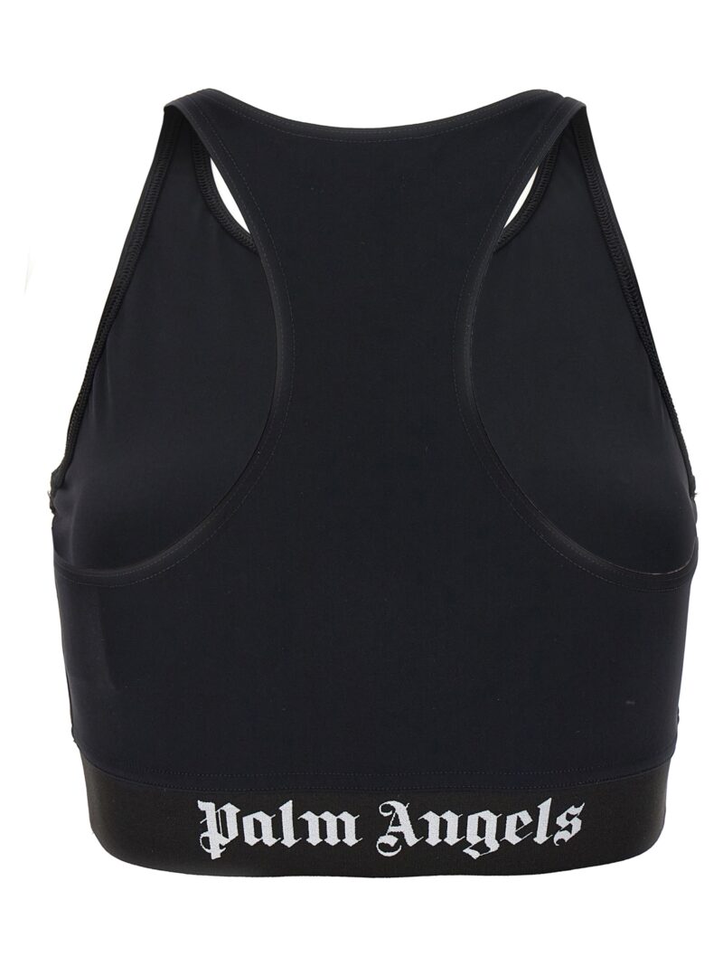 Logo sports top PWVO024S24FAB00110011001 PALM ANGELS Black