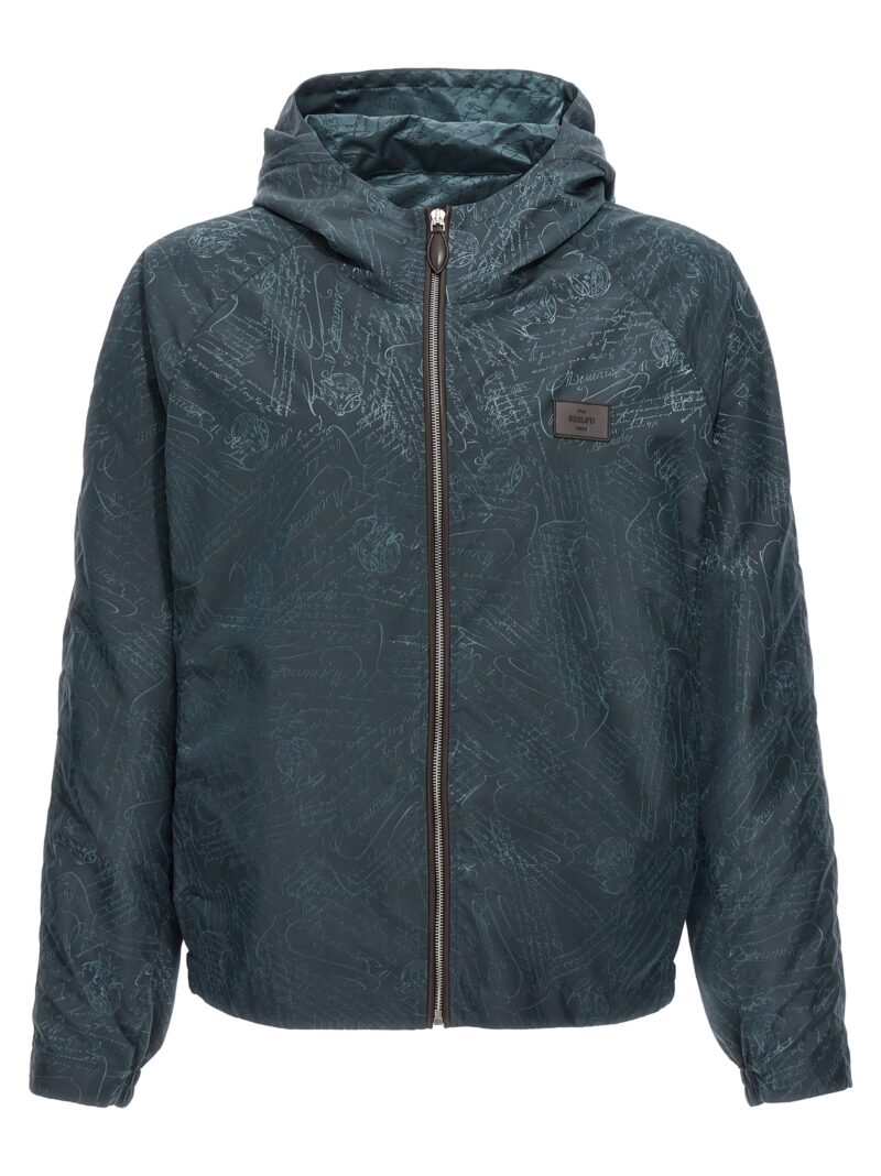 'Scritto' hooded jacket BERLUTI Blue