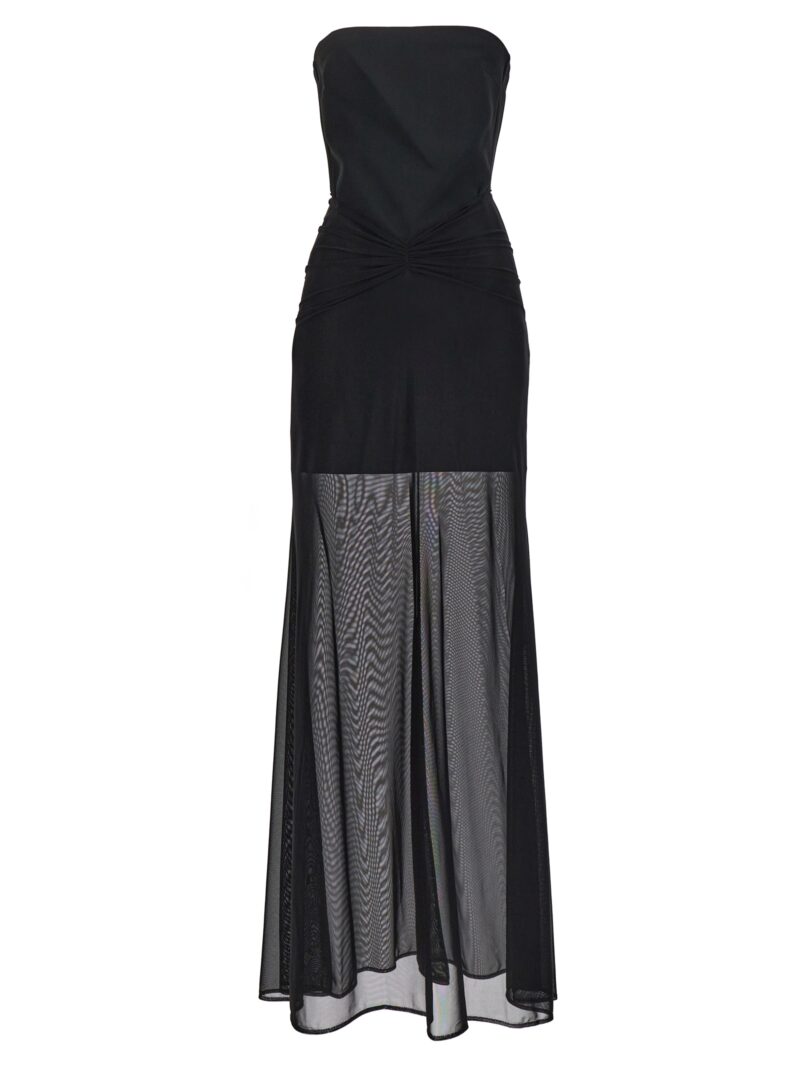 Draped dress at the waist DAVID KOMA Black