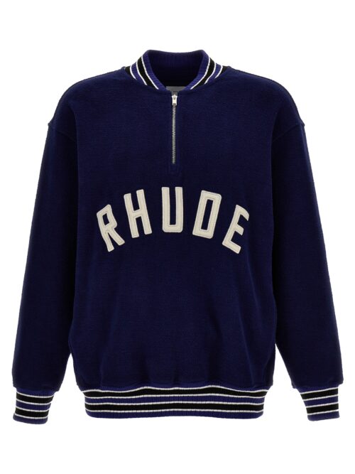 'Quarter Zip Varsity' sweatshirt RHUDE Blue