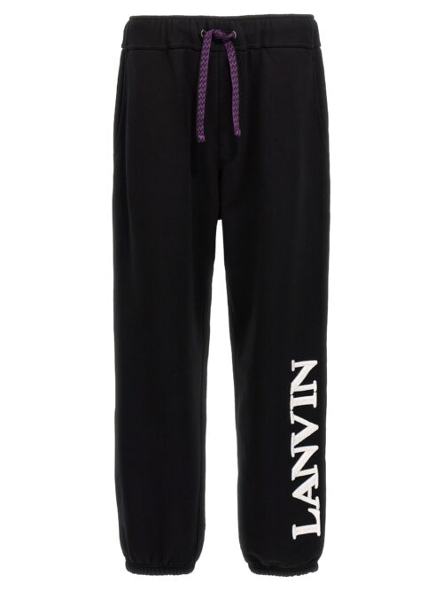 Logo embroidery joggers LANVIN Black