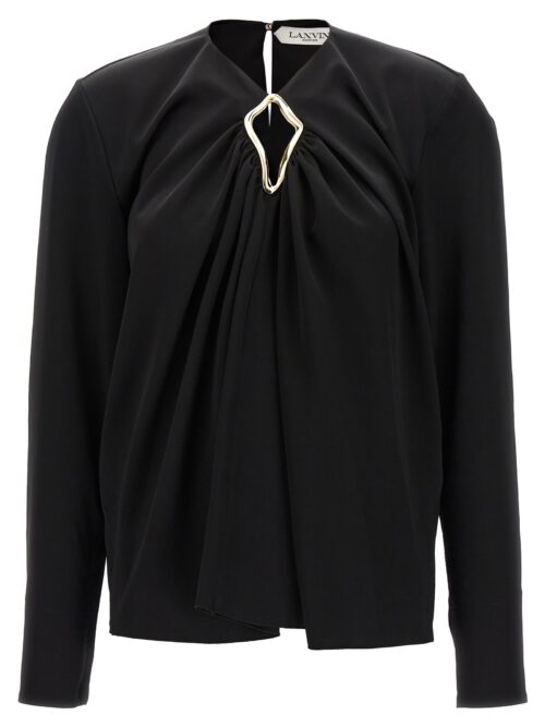 Metallic detail blouse LANVIN Black