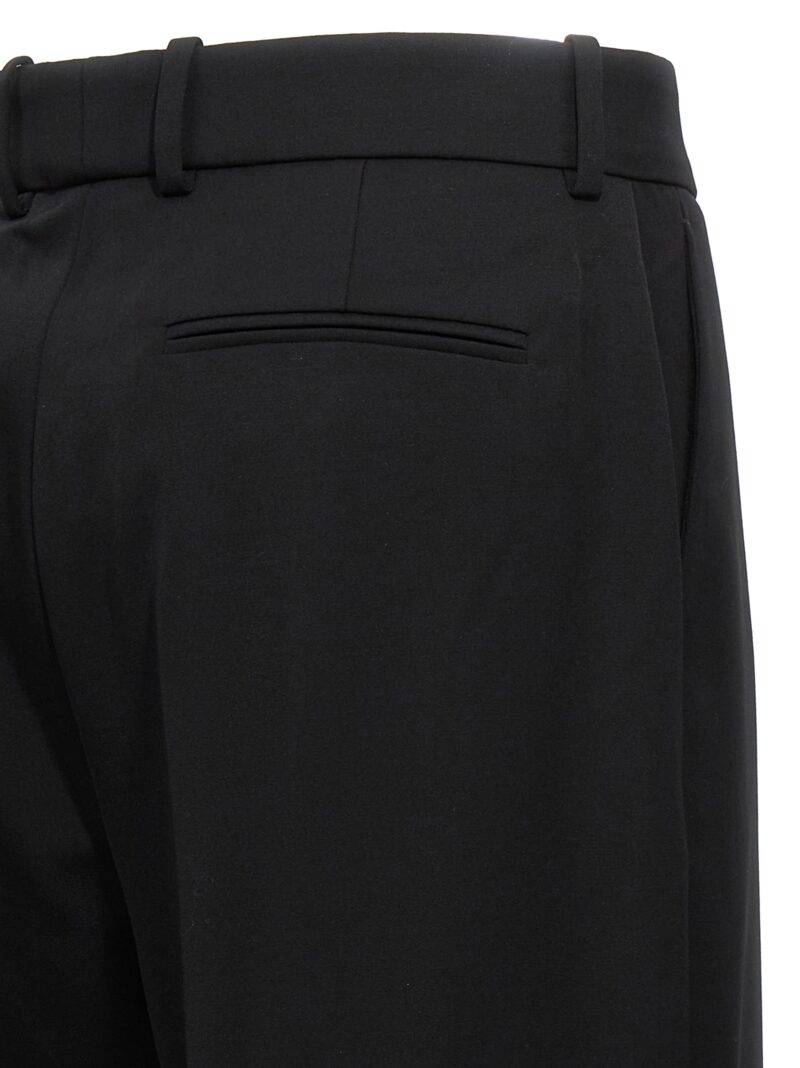 Wide leg pants 100% wool LANVIN Black