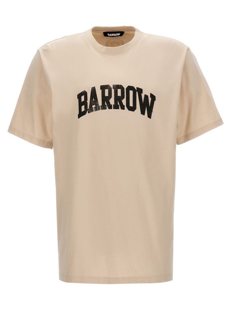 Logo print t-shirt BARROW Beige
