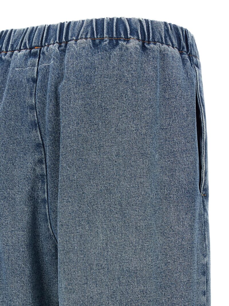 Cropped jeans 100% cotton MM6 MAISON MARGIELA Light Blue