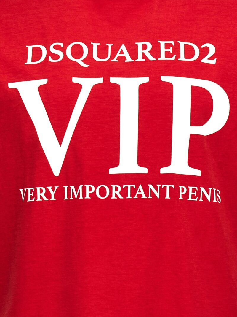 'VIP' t-shirt 100% cotton DSQUARED2 Red