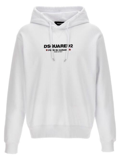 'Porn in canada' hoodie DSQUARED2 White