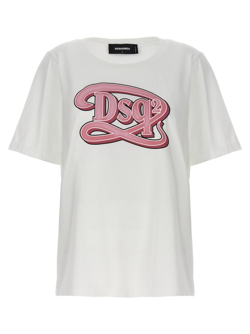 Logo print t-shirt DSQUARED2 White
