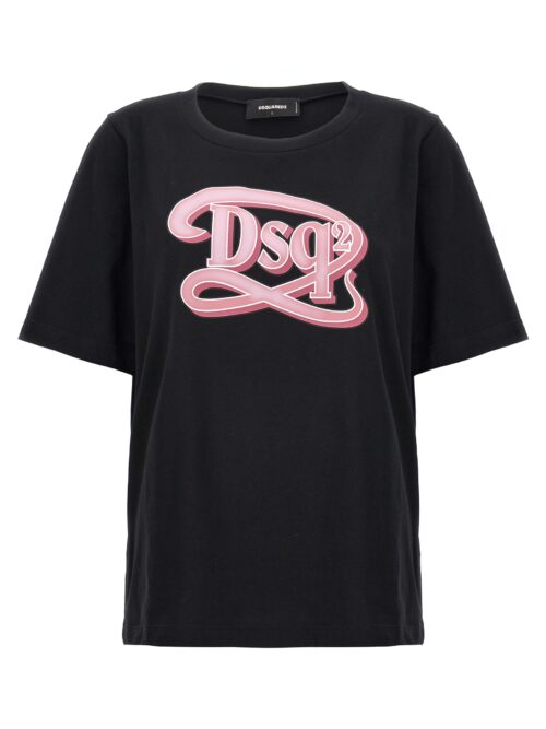 Logo print t-shirt DSQUARED2 Black