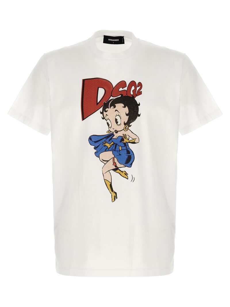 'Betty boop' T-shirt DSQUARED2 White