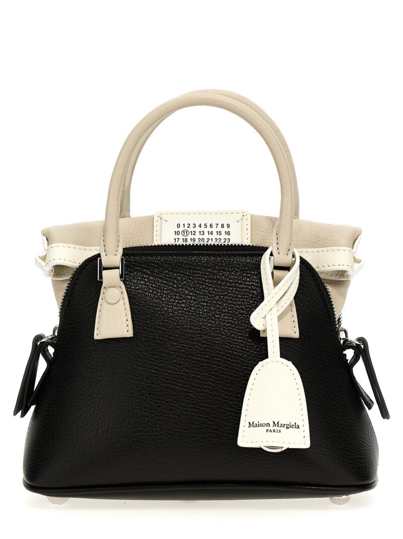 '5AC classique micro' handbag MAISON MARGIELA White/Black