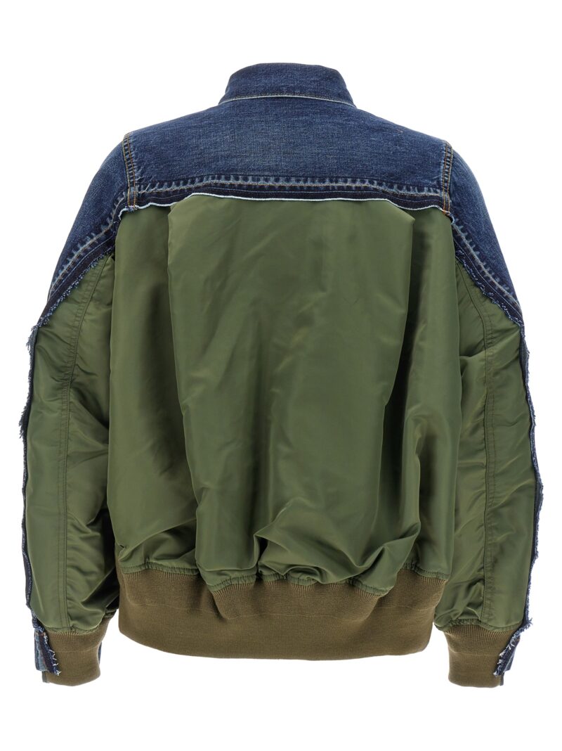 Denim and nylon jacket SCW113401 SACAI Blue