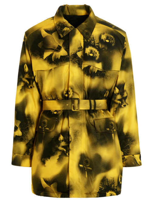 Re-Nylon printed parka PRADA Yellow