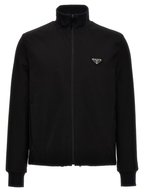 Tecno stretch sweatshirt PRADA Black