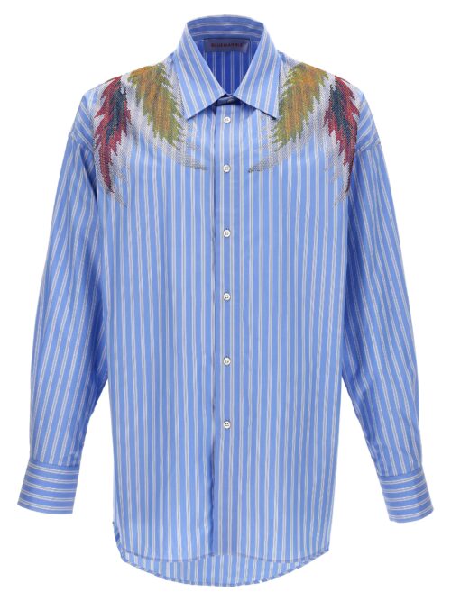 'Rhinestoned Stardust Stripe' shirt BLUEMARBLE Light Blue