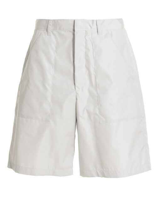 Re-nylon bermuda shorts PRADA White