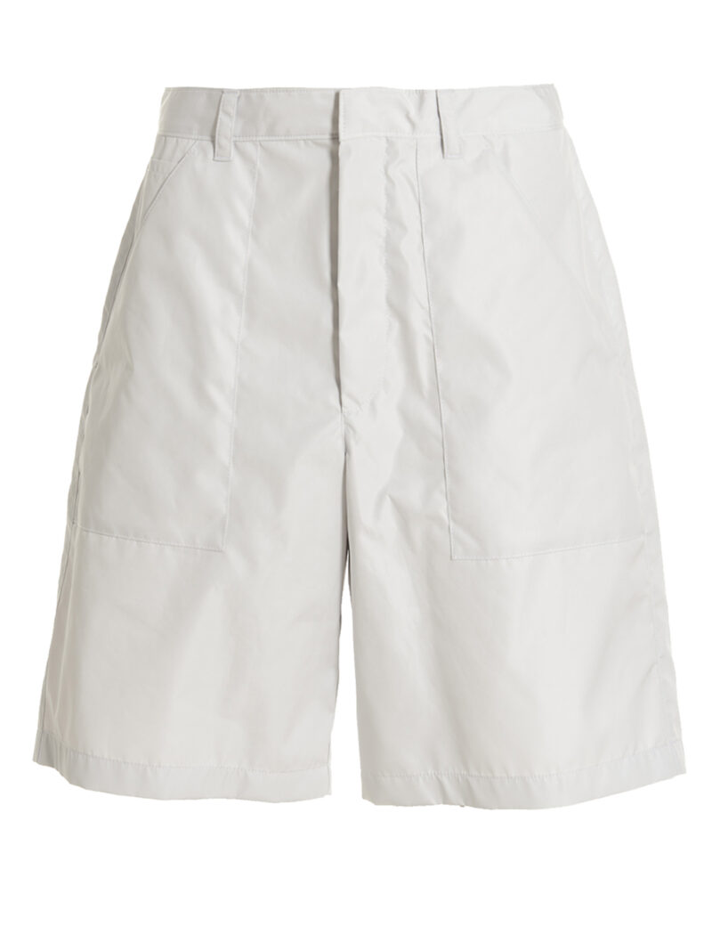 Re-nylon bermuda shorts PRADA White