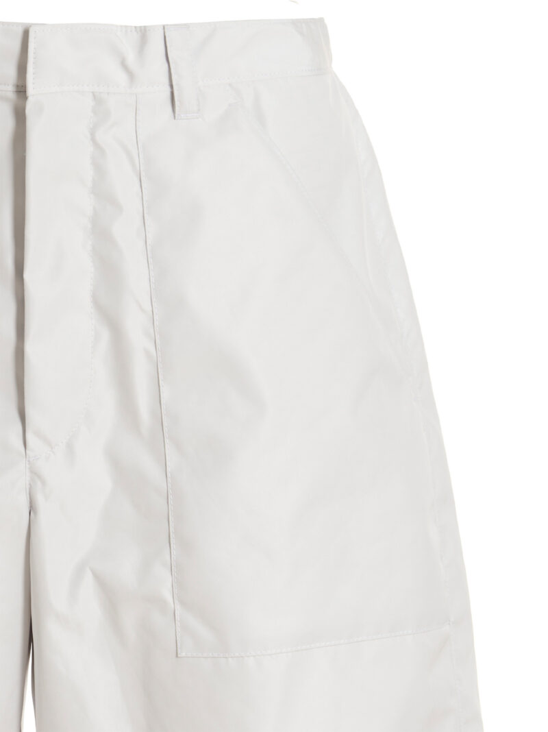 Re-nylon bermuda shorts Man PRADA White