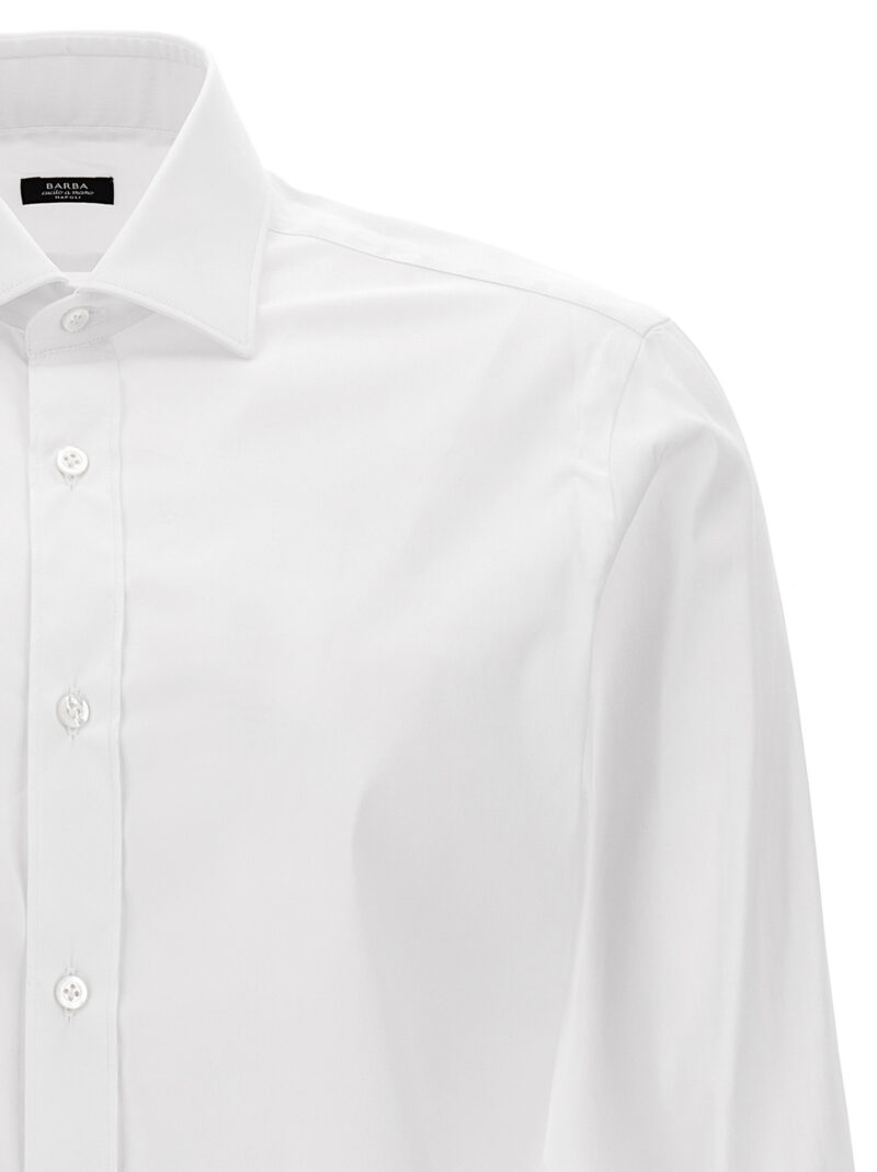 Poplin shirt Man BARBA White