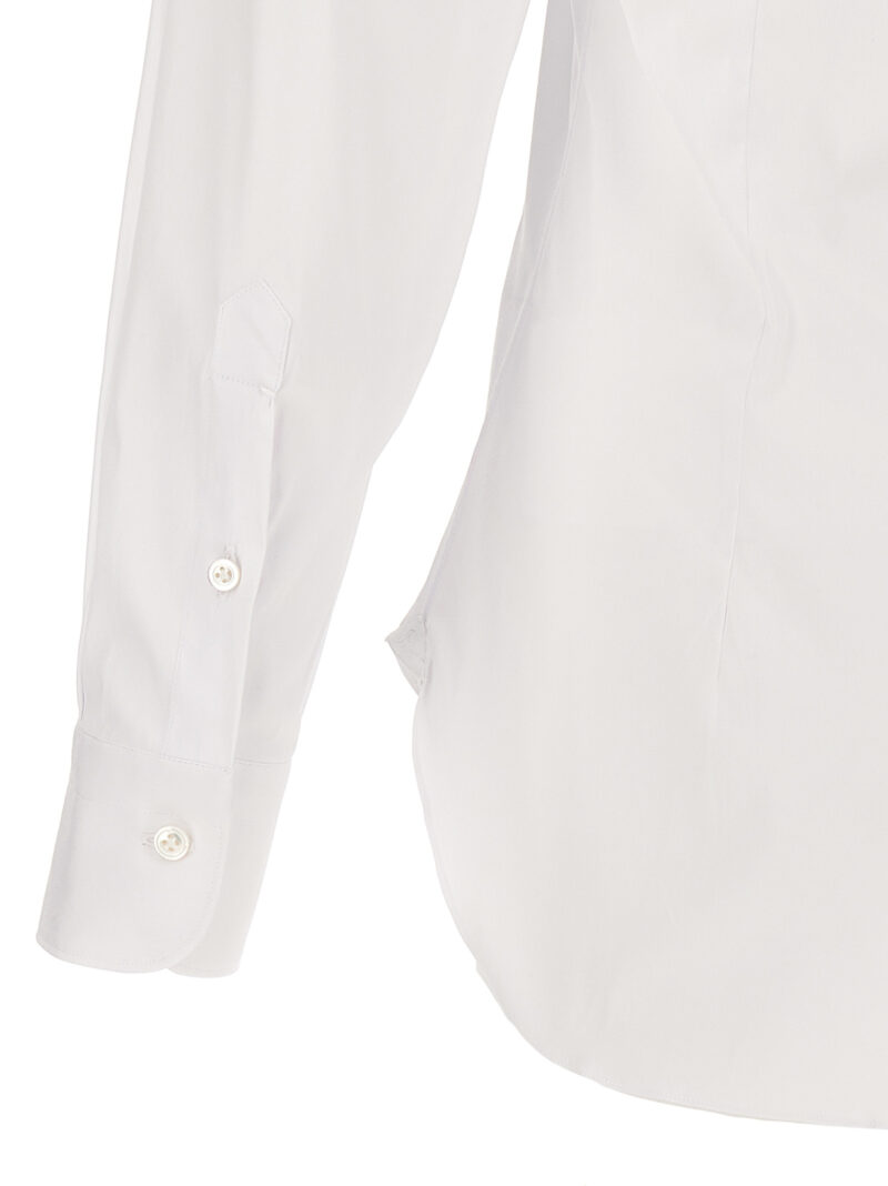 Poplin shirt 78% cotton 18% polyamide 4% elastane BARBA White