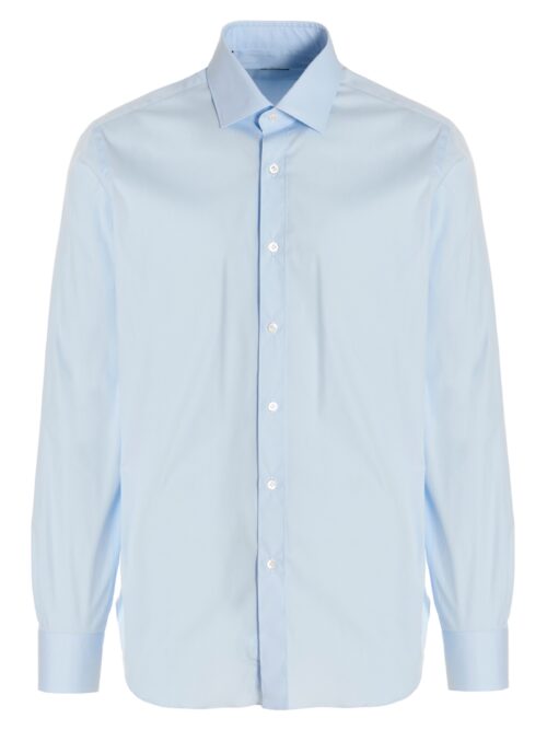 Poplin shirt BARBA Light Blue