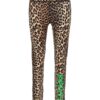 Logo leopard leggings GANNI Multicolor