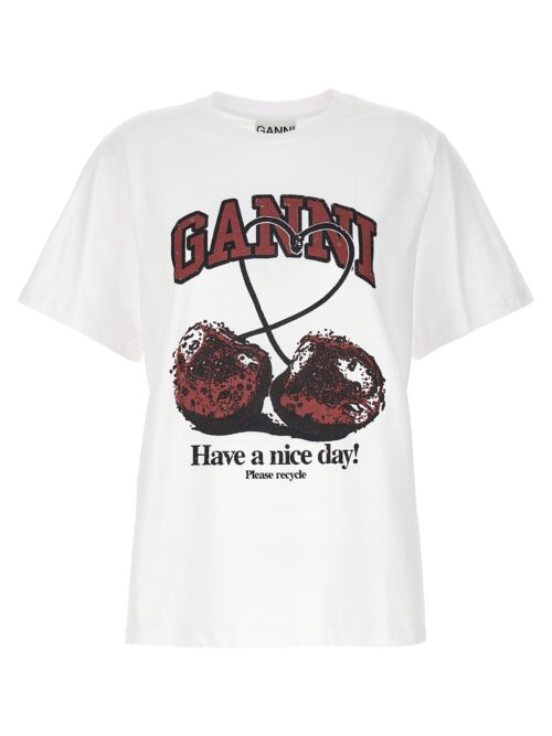 'Cherry' T-shirt GANNI White