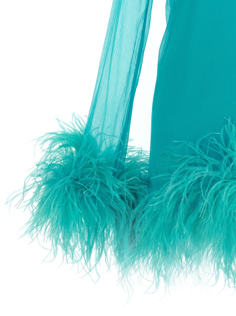 'Gina Spirito' dress 100% silk TALLER MARMO Light Blue