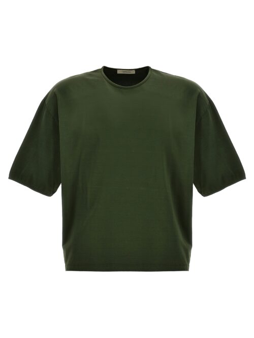 Mercerized cotton t-shirt LEMAIRE Green