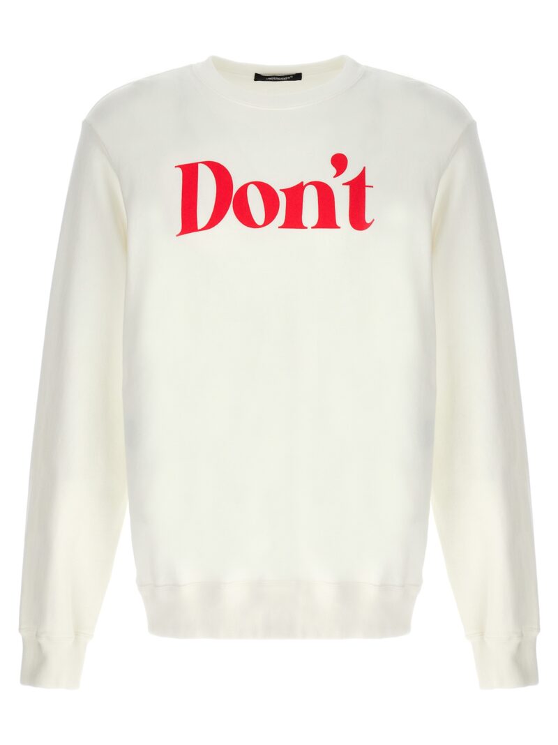 'Don't' sweatshirt UNDERCOVER White